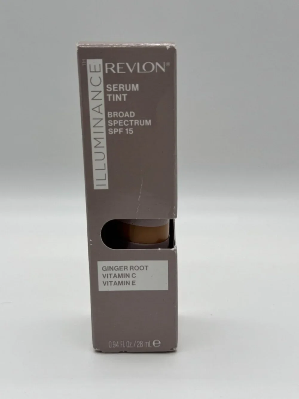 Revlon Illuminance Serum Tint 417 Warm Caramel SFP 15 Ginger Root Vitamin C & E